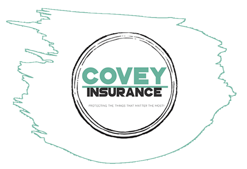 Covey Insurance round logo graphic featuring the slogan Protecting the things that matter the most.
