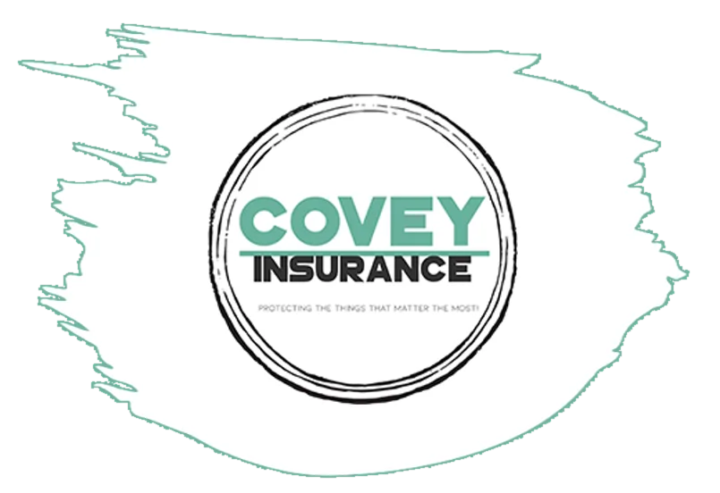 Covey Insurance round logo graphic featuring the slogan Protecting the things that matter the most.