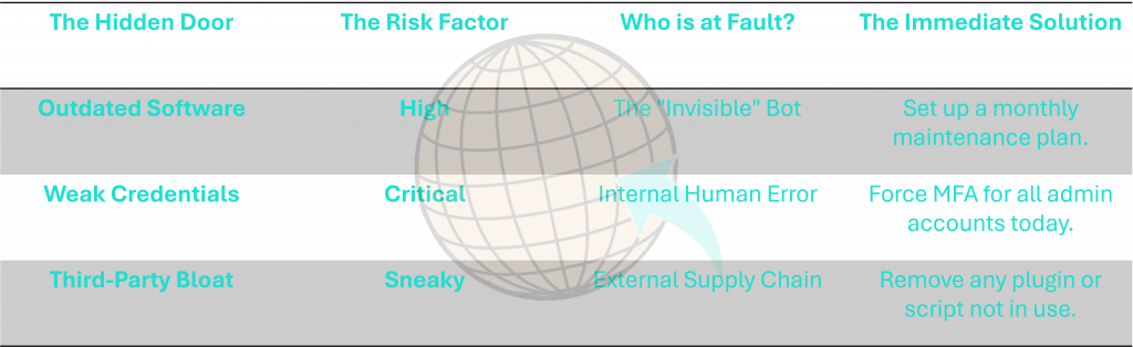 Wander Web Studio - Creative Web Design and Development Agency Logo with risk factors of Hidden doors